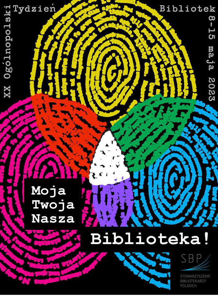XX OGÓLNOPOLSKI TYDZIEŃ BIBLIOTEK - plakat ogólnopolski