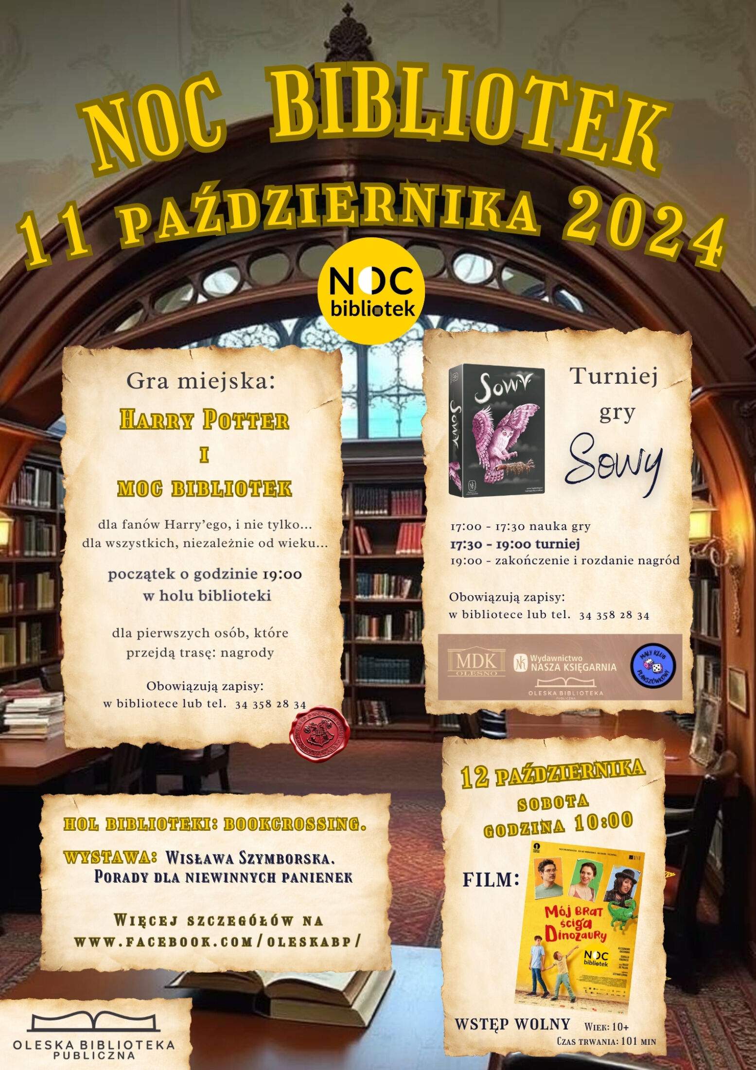 Noc Bibliotek 2024 - plakat