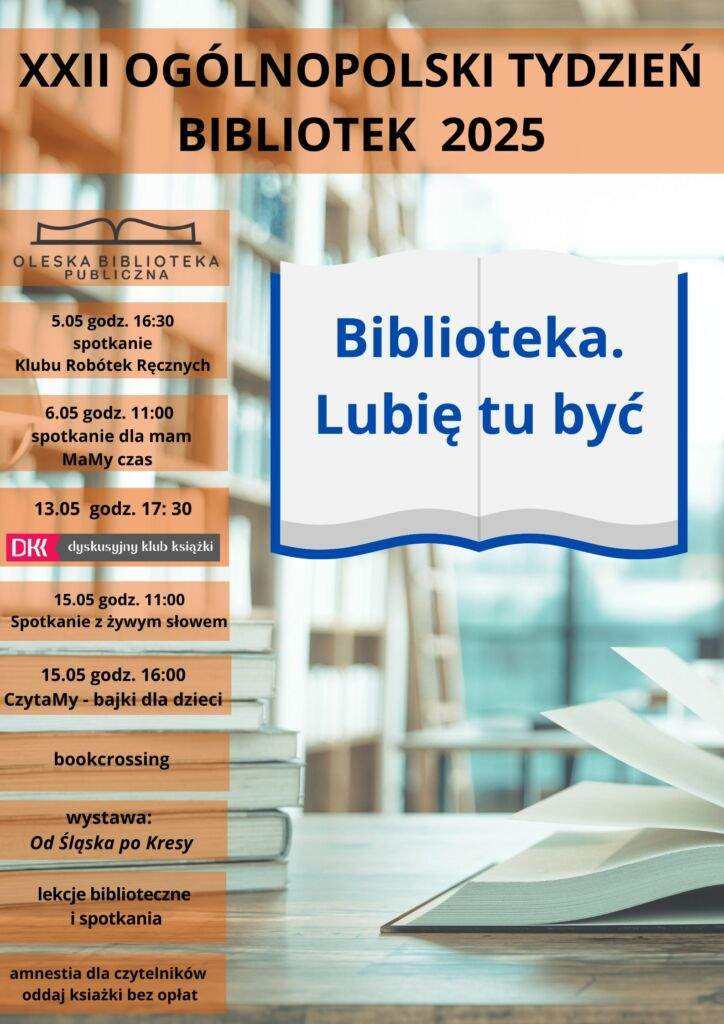 TYDZIEŃ BIBLIOTEK 2025 - plakat OBP