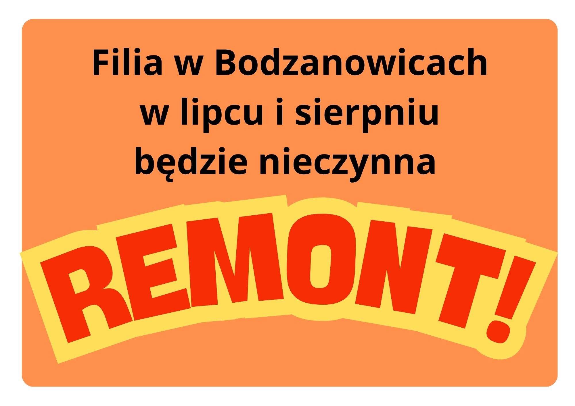 Bodzanowice remont 2025 Bodzanowice remont 2025