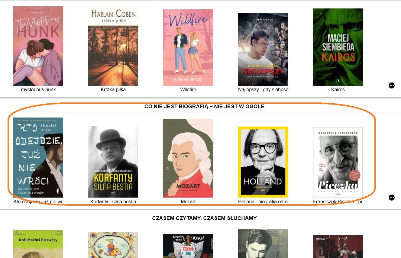 Biografie - katalog - kolekcja